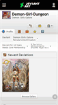 Mobile Screenshot of demon-girl-dungeon.deviantart.com