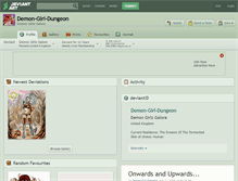 Tablet Screenshot of demon-girl-dungeon.deviantart.com