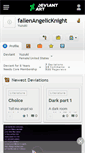 Mobile Screenshot of fallenangelicknight.deviantart.com
