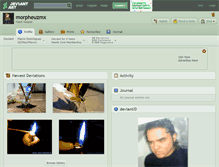 Tablet Screenshot of morpheuzmx.deviantart.com