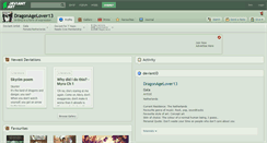 Desktop Screenshot of dragonagelover13.deviantart.com