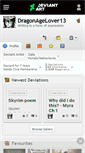 Mobile Screenshot of dragonagelover13.deviantart.com