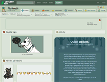 Tablet Screenshot of fishteeth.deviantart.com