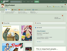 Tablet Screenshot of citrustwistart.deviantart.com