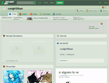 Tablet Screenshot of coolgirl08san.deviantart.com