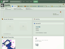 Tablet Screenshot of murelle.deviantart.com