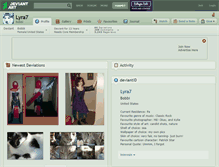 Tablet Screenshot of lyra7.deviantart.com