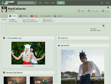 Tablet Screenshot of blackcatsasuke.deviantart.com