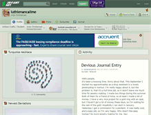 Tablet Screenshot of luthienancalime.deviantart.com