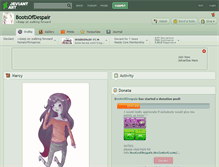 Tablet Screenshot of bootsofdespair.deviantart.com