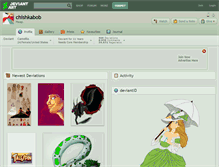 Tablet Screenshot of chishkabob.deviantart.com