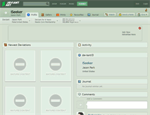 Tablet Screenshot of iseeker.deviantart.com