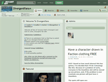 Tablet Screenshot of divergentfans.deviantart.com