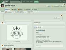 Tablet Screenshot of blood-dripping.deviantart.com