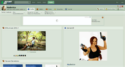 Desktop Screenshot of madenice.deviantart.com