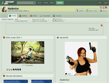 Tablet Screenshot of madenice.deviantart.com