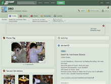 Tablet Screenshot of dbio.deviantart.com