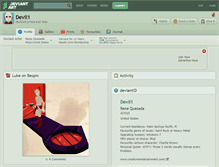 Tablet Screenshot of devil1.deviantart.com