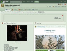 Tablet Screenshot of darkbrokenwingangel.deviantart.com