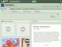 Tablet Screenshot of expandingblue.deviantart.com