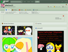 Tablet Screenshot of pikachuu23.deviantart.com