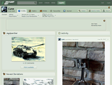 Tablet Screenshot of cune.deviantart.com