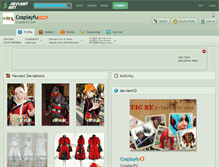 Tablet Screenshot of cosplayfu.deviantart.com