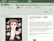 Tablet Screenshot of kagihana.deviantart.com