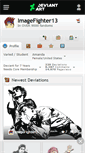 Mobile Screenshot of imagefighter13.deviantart.com