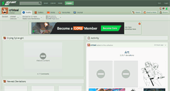 Desktop Screenshot of cristeal.deviantart.com