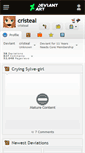Mobile Screenshot of cristeal.deviantart.com