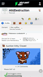 Mobile Screenshot of milddestruction.deviantart.com