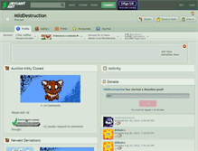 Tablet Screenshot of milddestruction.deviantart.com