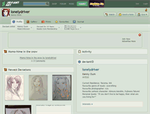 Tablet Screenshot of lonelydriver.deviantart.com
