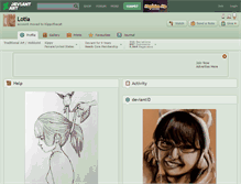 Tablet Screenshot of lotia.deviantart.com