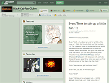 Tablet Screenshot of black-cat-fan-club.deviantart.com