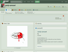 Tablet Screenshot of candy-carousel.deviantart.com