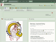 Tablet Screenshot of kishokahime.deviantart.com