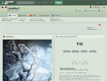 Tablet Screenshot of lunebleu.deviantart.com