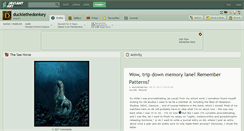 Desktop Screenshot of duckiethedonkey.deviantart.com