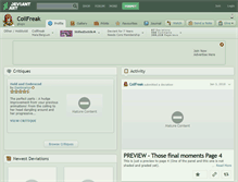 Tablet Screenshot of coilfreak.deviantart.com