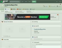 Tablet Screenshot of cynderandspyrofan.deviantart.com