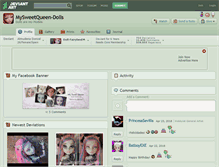 Tablet Screenshot of mysweetqueen-dolls.deviantart.com