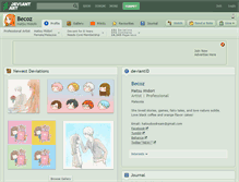 Tablet Screenshot of becoz.deviantart.com