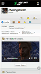 Mobile Screenshot of chasingalistair.deviantart.com