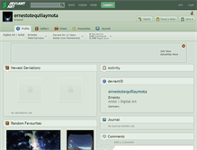 Tablet Screenshot of ernestotequillaymota.deviantart.com