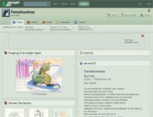 Tablet Screenshot of foresthuntress.deviantart.com