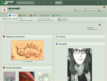 Tablet Screenshot of caboosegirl.deviantart.com