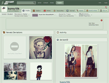 Tablet Screenshot of bunny106.deviantart.com