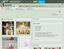 Tablet Screenshot of amooonah.deviantart.com